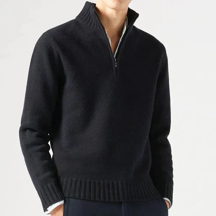 MAISON LUMIÈRE | DOLCEVITA EN LAINE AVEC ZIP POUR HOMME