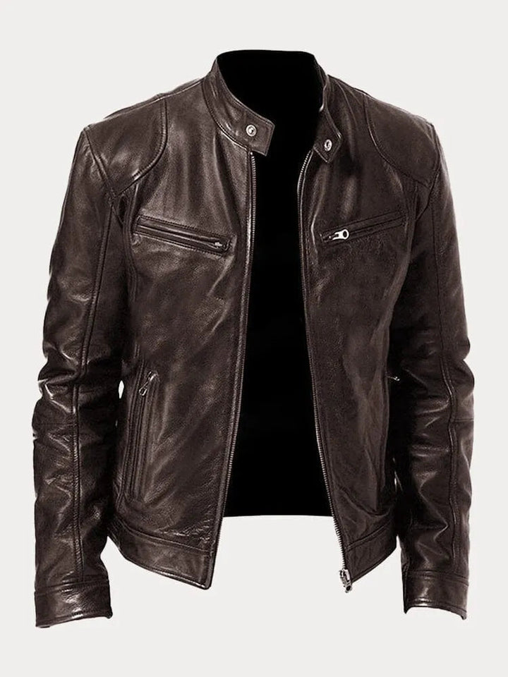 MAISON LUMIÈRE | VESTE DÉCONTRACTÉE EN CUIR
