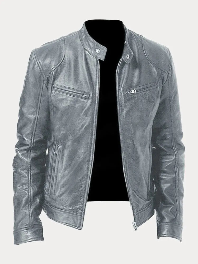 MAISON LUMIÈRE | VESTE DÉCONTRACTÉE EN CUIR
