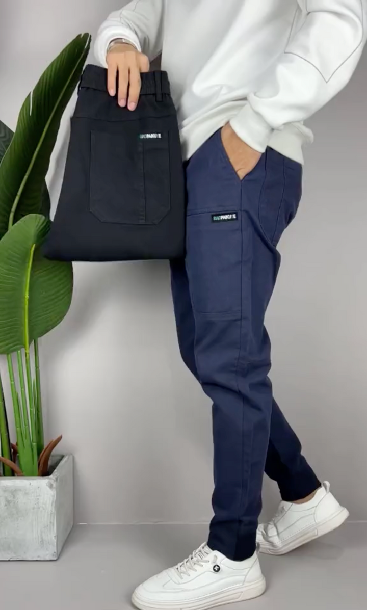 MAISON LUMIÈRE | Pantalon cargo extensible (1+1 GRATUIT!)
