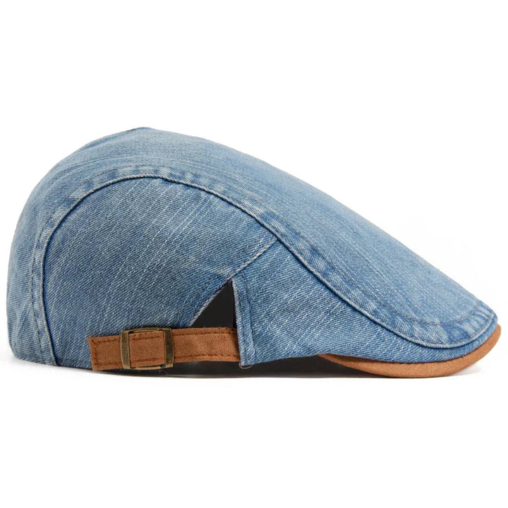 Cazel | Casquette plate premium en denim – style intemporel et confort quotidien