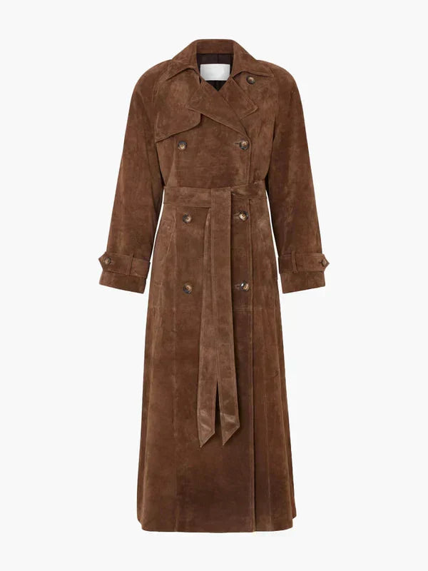 MAISON LUMIÈRE | LE TRENCH CHIC EN DAIM DOUX