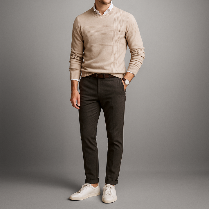 MAISON LUMIÈRE | PULL CLASSIQUE ET ÉLÉGANT POUR HOMME