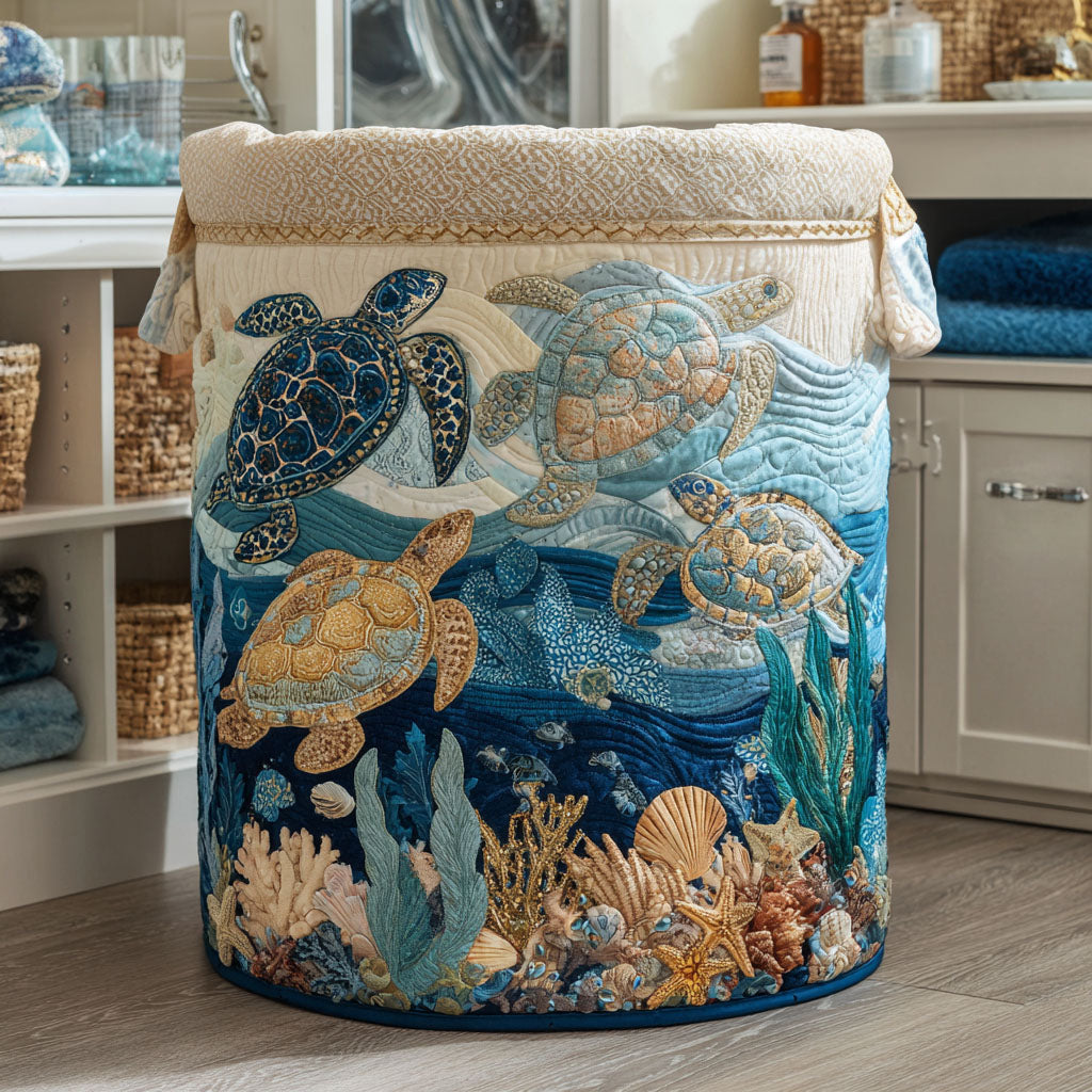 Tortues | Panier de Rangement Matelassé