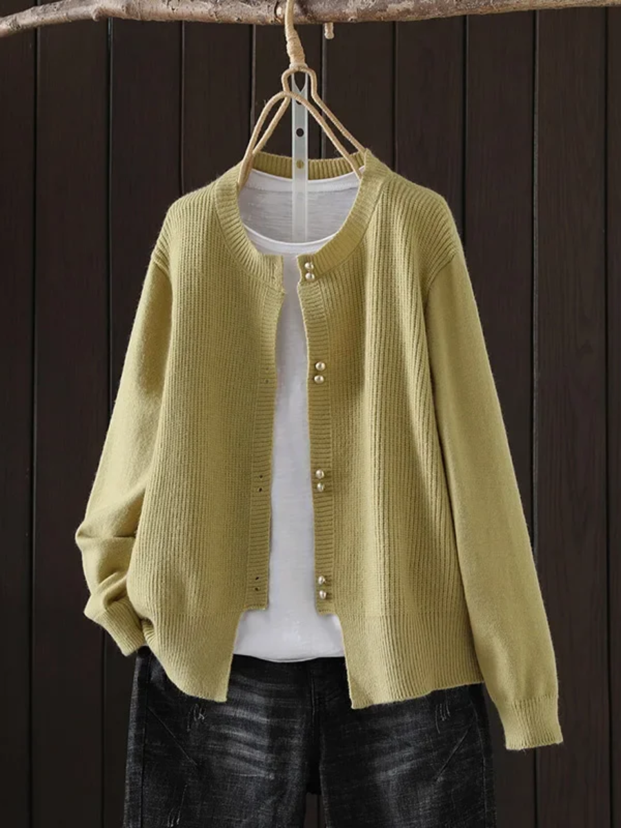 MAISON LUMIÈRE | Cardigan Boutons Nacrés Véronique