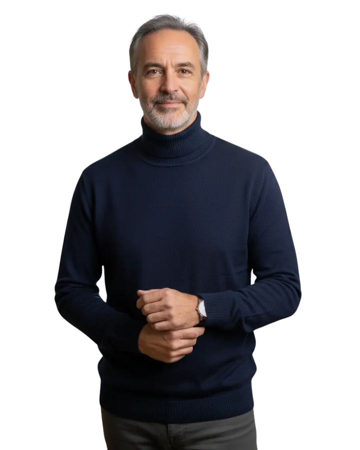 MAISON LUMIÈRE | PULL EN MAILLE À COL ROULÉ POUR HOMME
