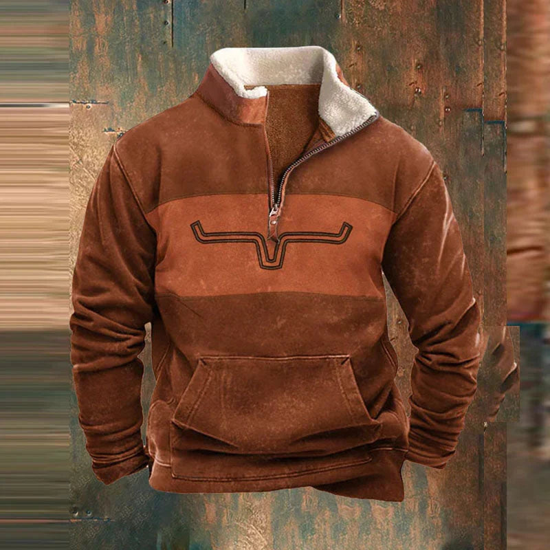 MAISON LUMIÈRE | PULL AVEC ZIP POR HOMME