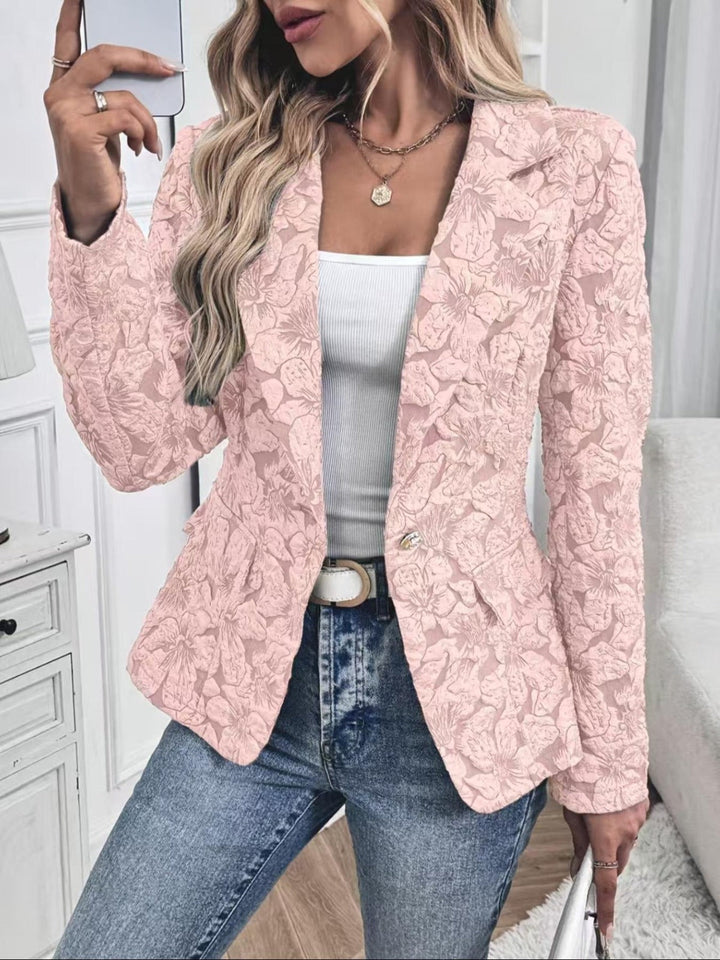 Georgina | Blazer cintré en jacquard paisley
