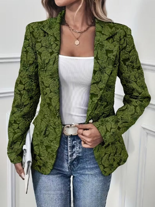 Georgina | Blazer cintré en jacquard paisley