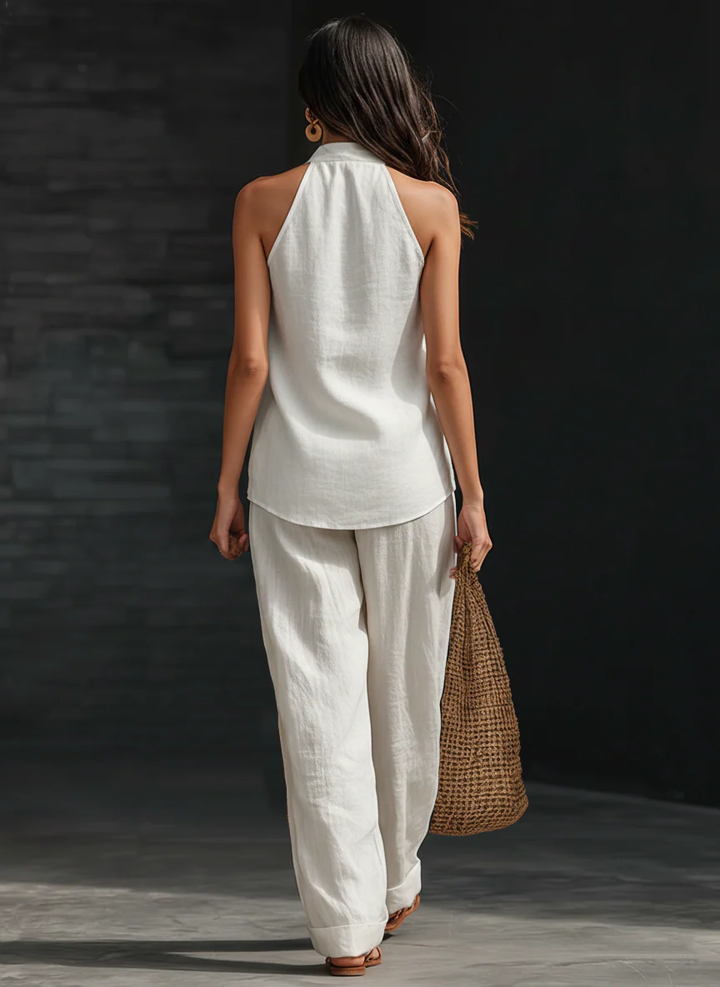 Zoë™ – Ensemble sans manches et pantalon large