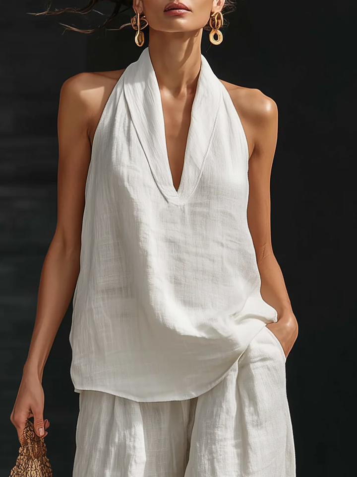 Zoë™ – Ensemble sans manches et pantalon large