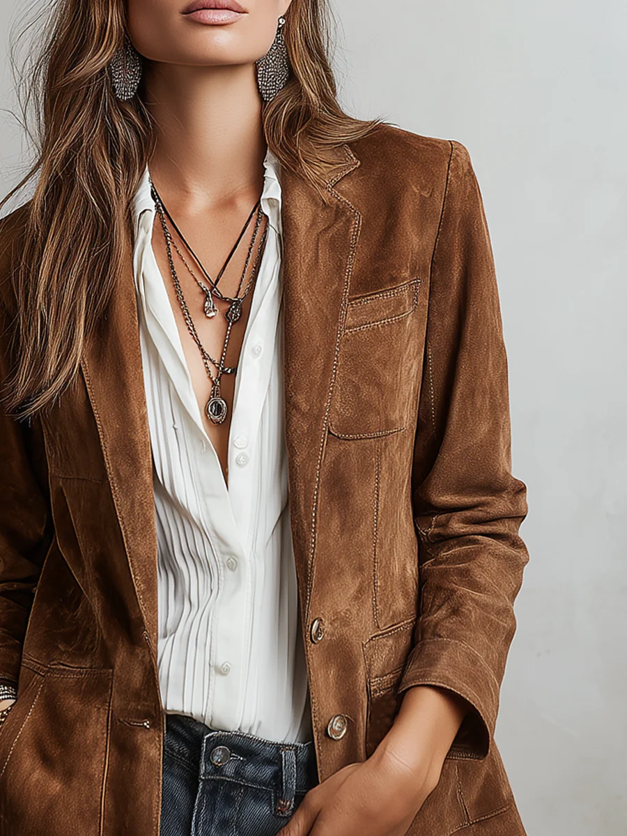 Millicent | Blazer marron vintage