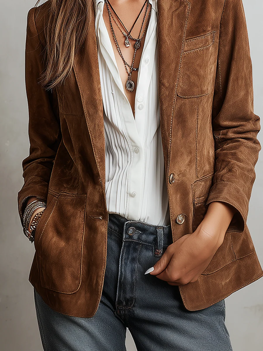 Millicent | Blazer marron vintage