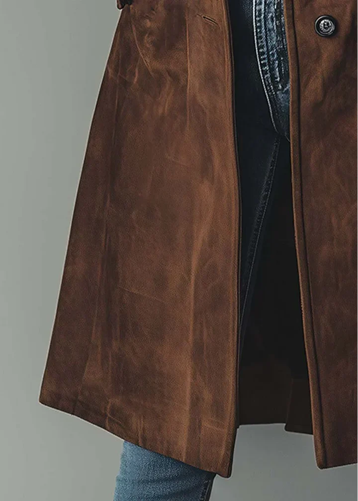 MAISON LUMIÈRE | MANTEAU ÉLÉGANT À TEXTURE SUÉDÉE