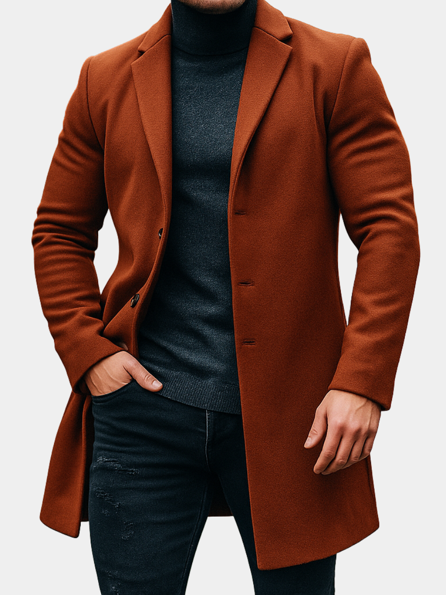 MAISON LUMIÈRE | TRENCH EN LAINE POUR HOMMES