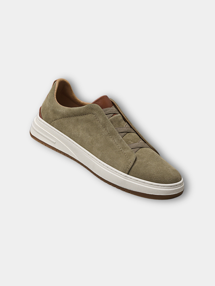 MAISON LUMIÈRE | CHAUSSURES SANS LACETS EN DAIM POUR HOMME