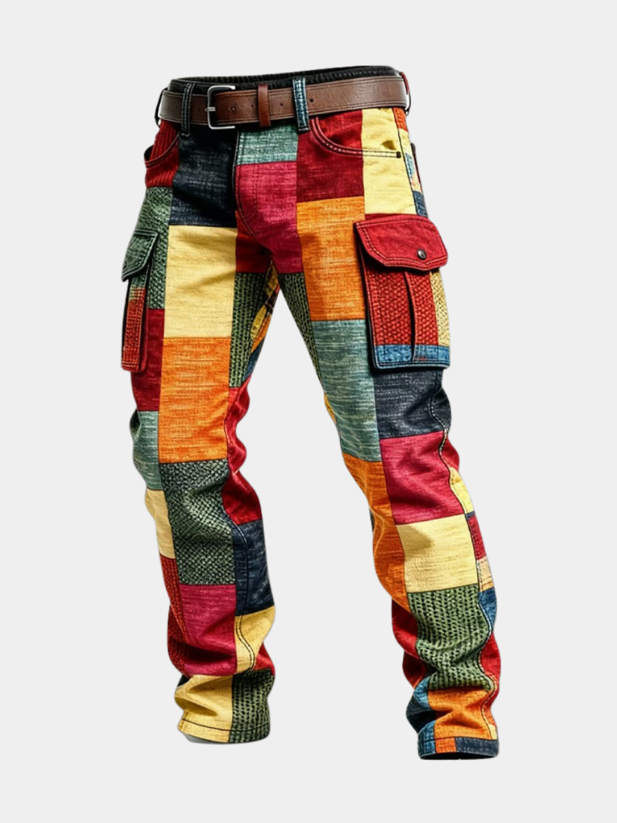 MAISON LUMIÈRE | PANTALON PATCHWORK DE CARGO