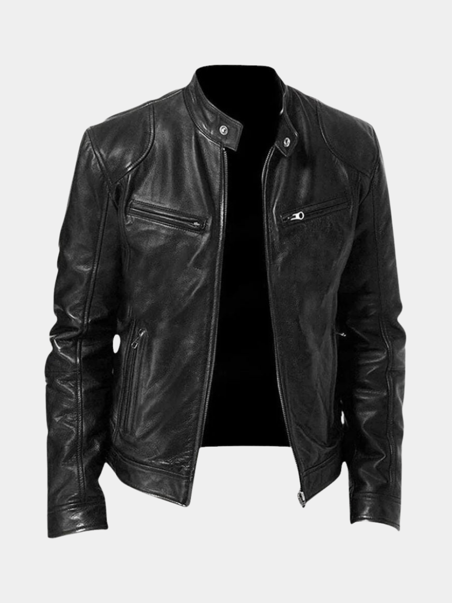 MAISON LUMIÈRE | VESTE EN CUIR HAUT DE GAMME ÉLÉGANTE POUR HOMME