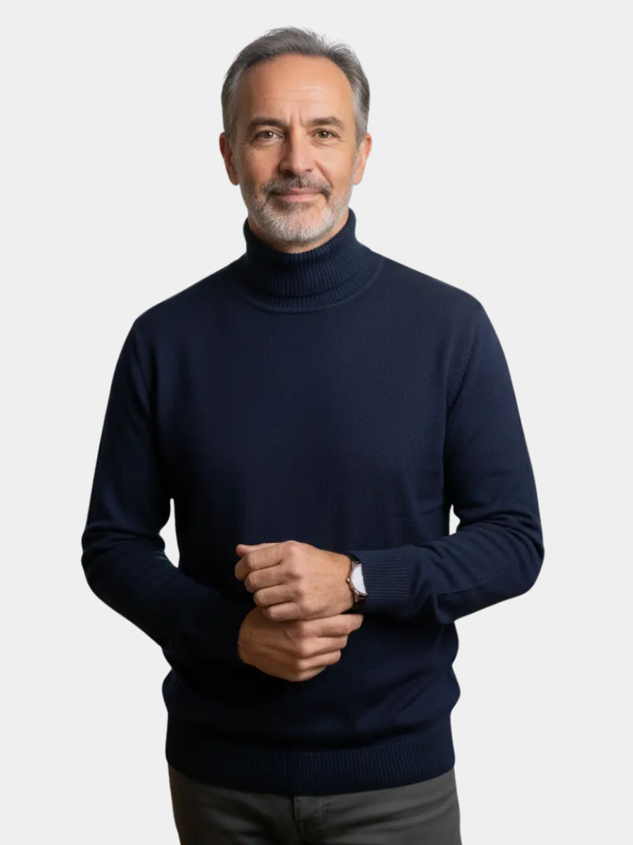 MAISON LUMIÈRE | PULL EN MAILLE À COL ROULÉ POUR HOMME