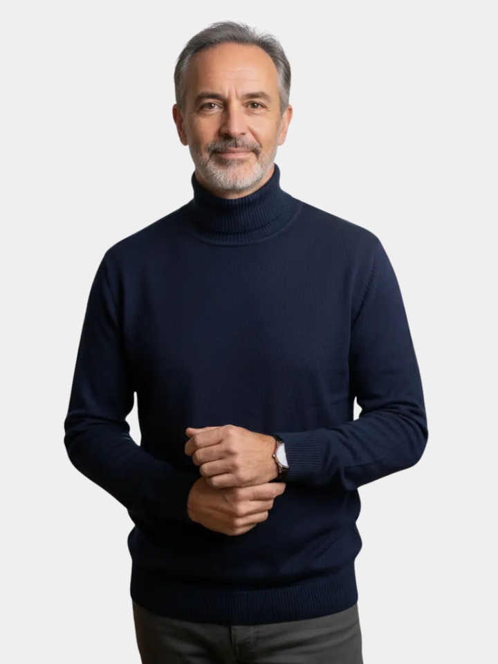 MAISON LUMIÈRE | PULL EN MAILLE À COL ROULÉ POUR HOMME