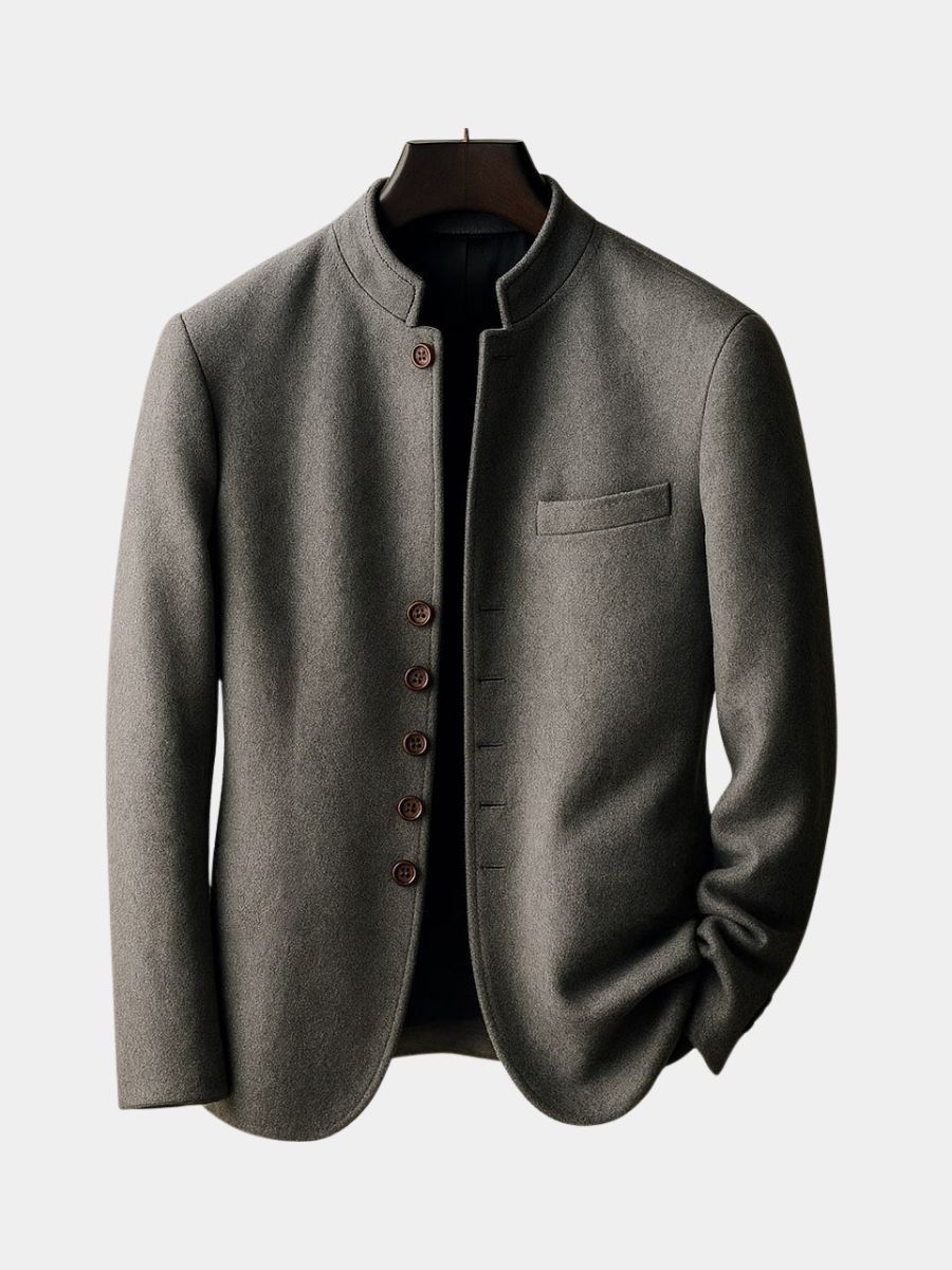 MAISON LUMIÈRE | VESTE EN LAINE AVEC COL DROIT