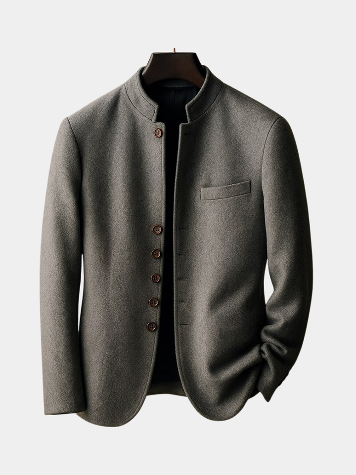 MAISON LUMIÈRE | VESTE EN LAINE AVEC COL DROIT