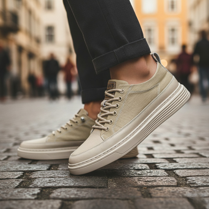 MAISON LUMIÈRE | BASKETS EN CUIR POUR HOMME