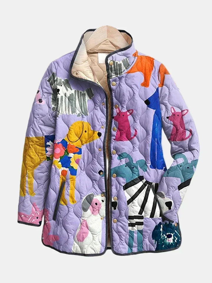 MAISON LUMIÈRE | Veste Matelassée Petits Chiens Michèle
