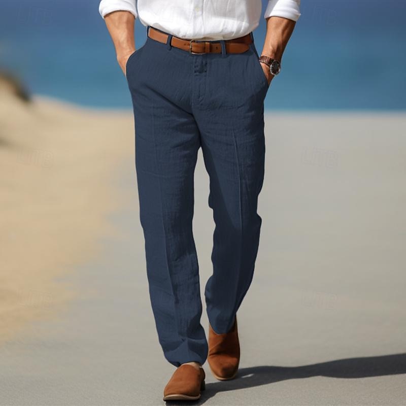 MAISON LUMIÈRE | PANTALON HOMME LUXE EN LIN PREMIUM