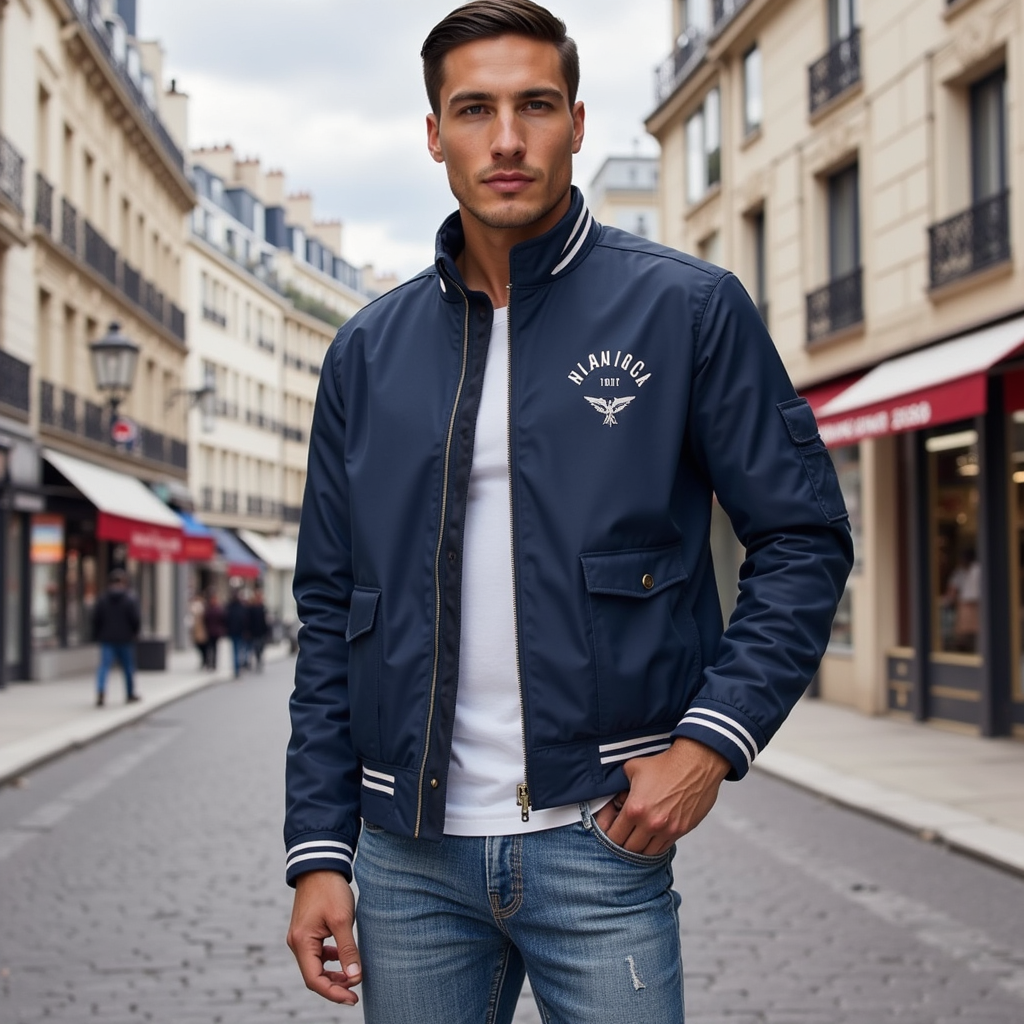 MAISON LUMIÈRE | VESTE D'ÉTÉ/DE MI-SAISON DE LUXE POUR HOMME