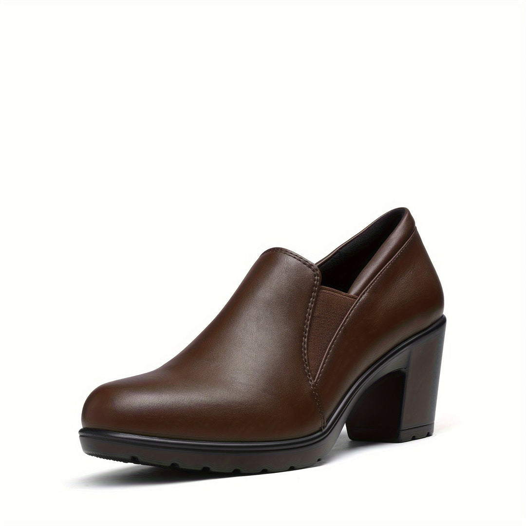 MAISON LUMIÈRE | Mocassins à Talon Bloc Confort Margot