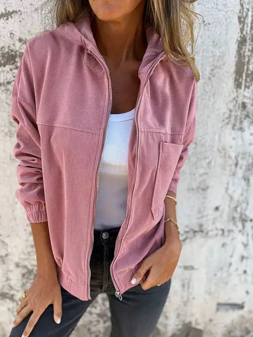 MAISON LUMIÈRE | Veste décontractée en velours côtelé pour femme