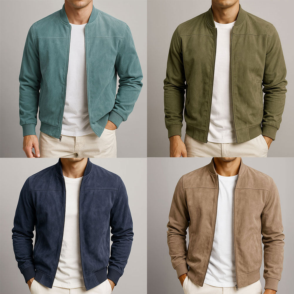 MAISON LUMIÈRE | VESTE EN CUIR SUEDE URBAINE