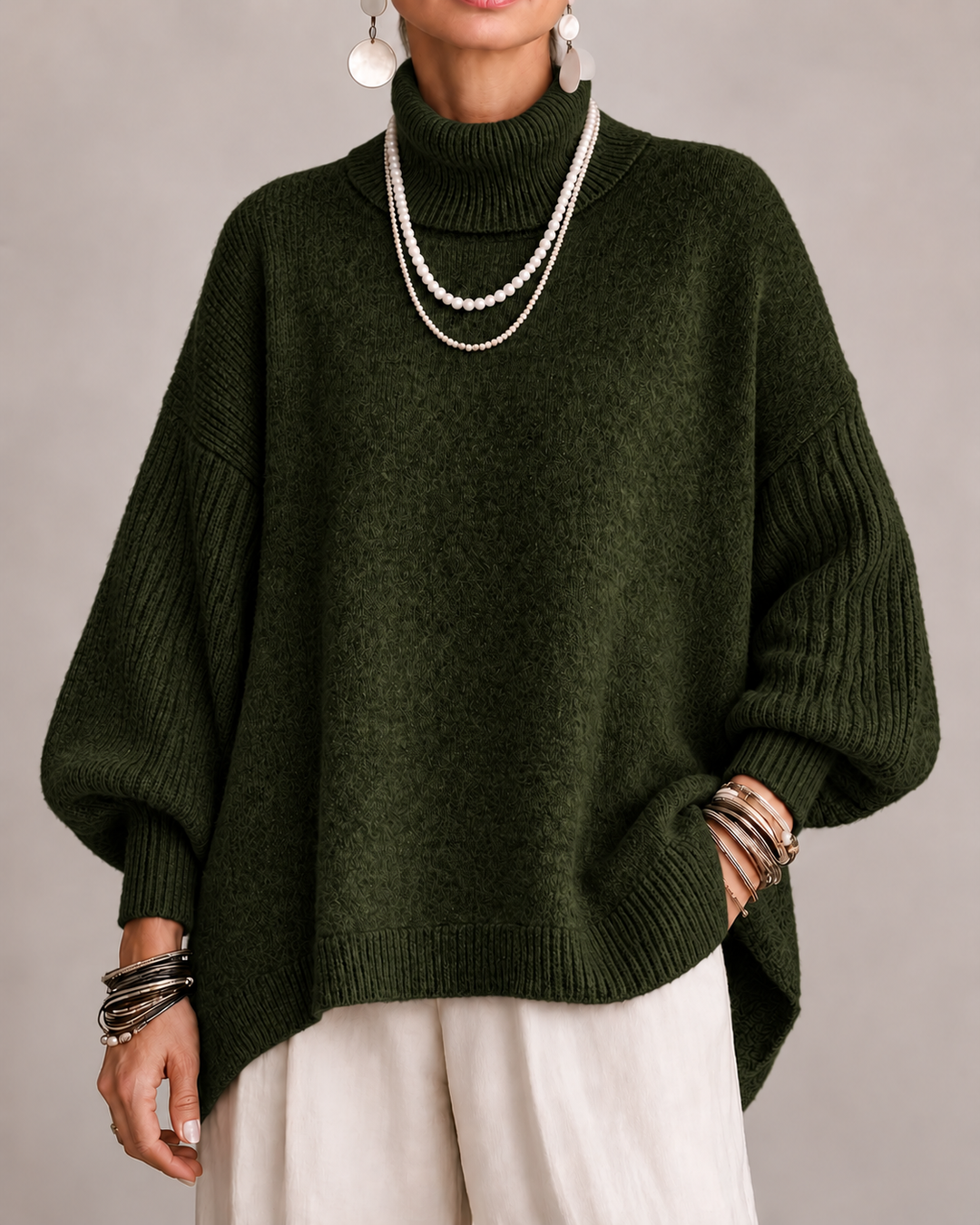 Kathleen | Pull élégant à col roulé pour femme