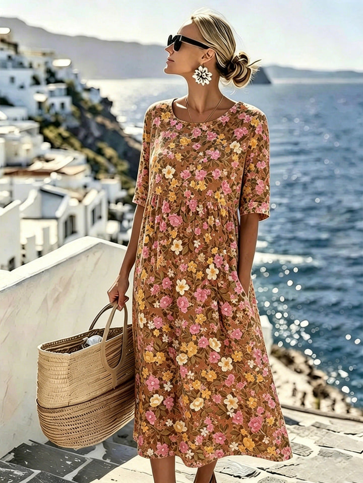Savannah™ | Robe midi Prairie de fleurs sauvages