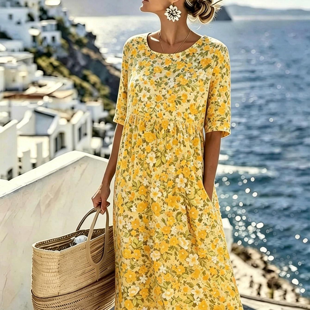 Marigold™ | Robe midi Prairie des fleurs sauvages