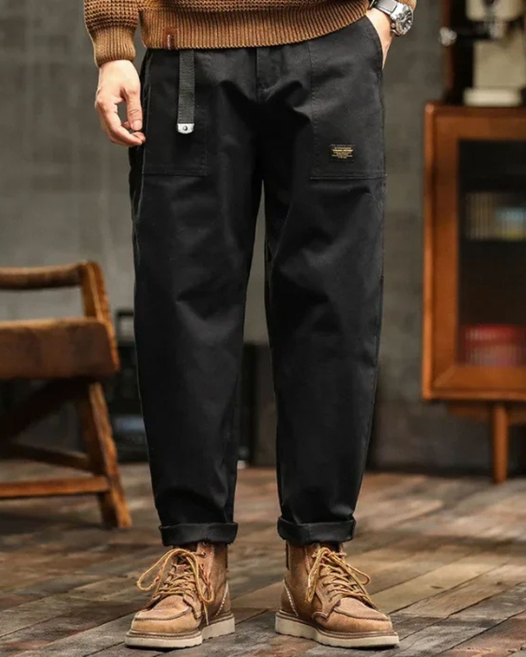 MAISON LUMIÈRE | PANTALON CARGO CLASSIQUE