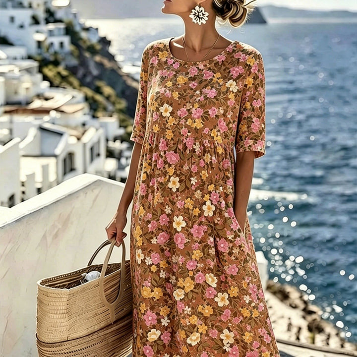 Savannah™ | Robe midi Prairie de fleurs sauvages