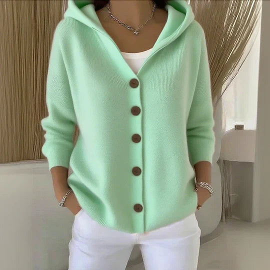 Teri | Cardigan pour femme à manches longues avec capuche