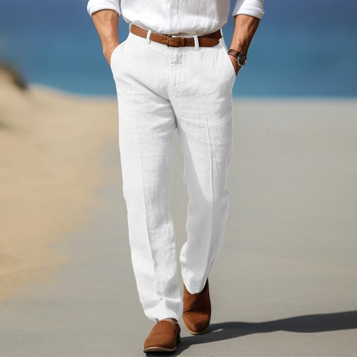 MAISON LUMIÈRE | PANTALON HOMME LUXE EN LIN PREMIUM