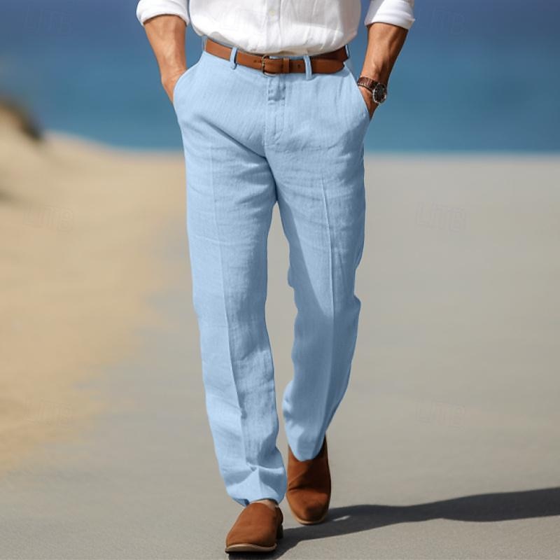 MAISON LUMIÈRE | PANTALON HOMME LUXE EN LIN PREMIUM