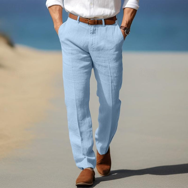 MAISON LUMIÈRE | PANTALON HOMME LUXE EN LIN PREMIUM