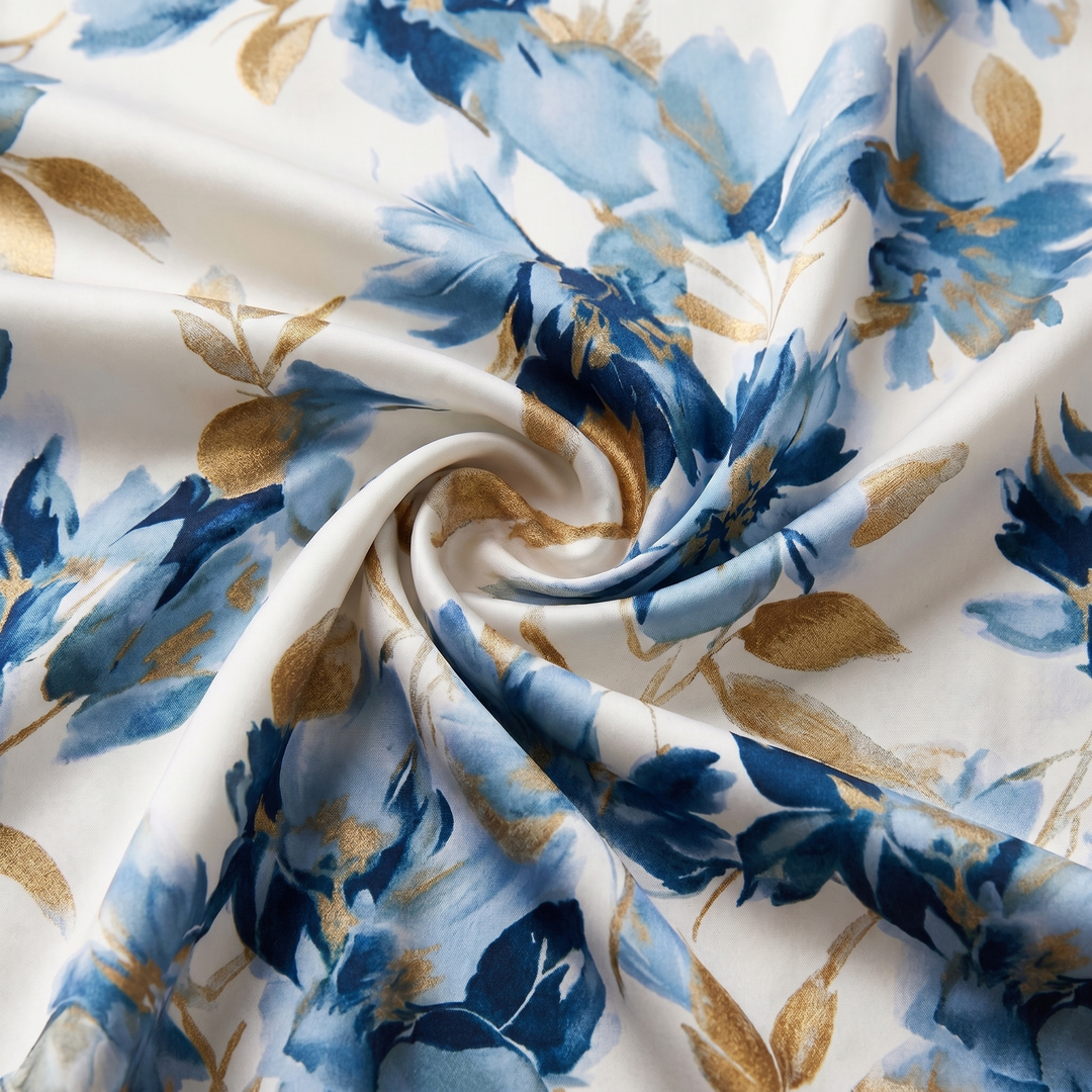 Denise | Robe midi portefeuille à motif floral avec ceinture à nouer à la taille
