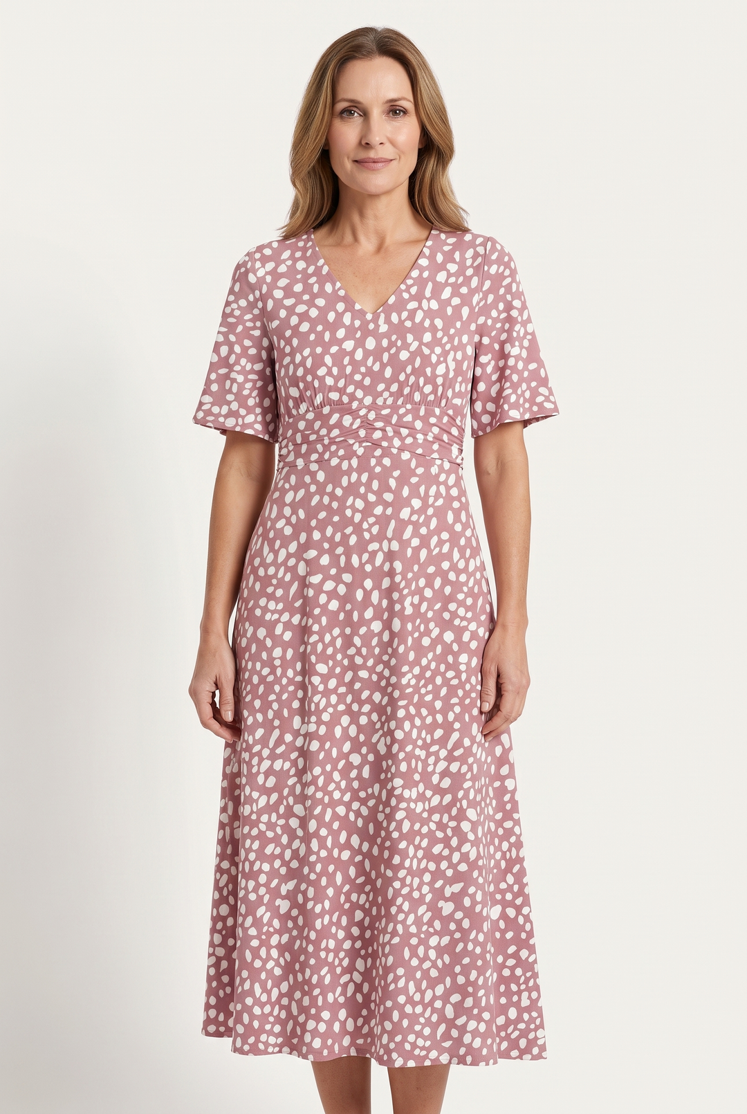 Romy | Robe midi qui couvre le ventre