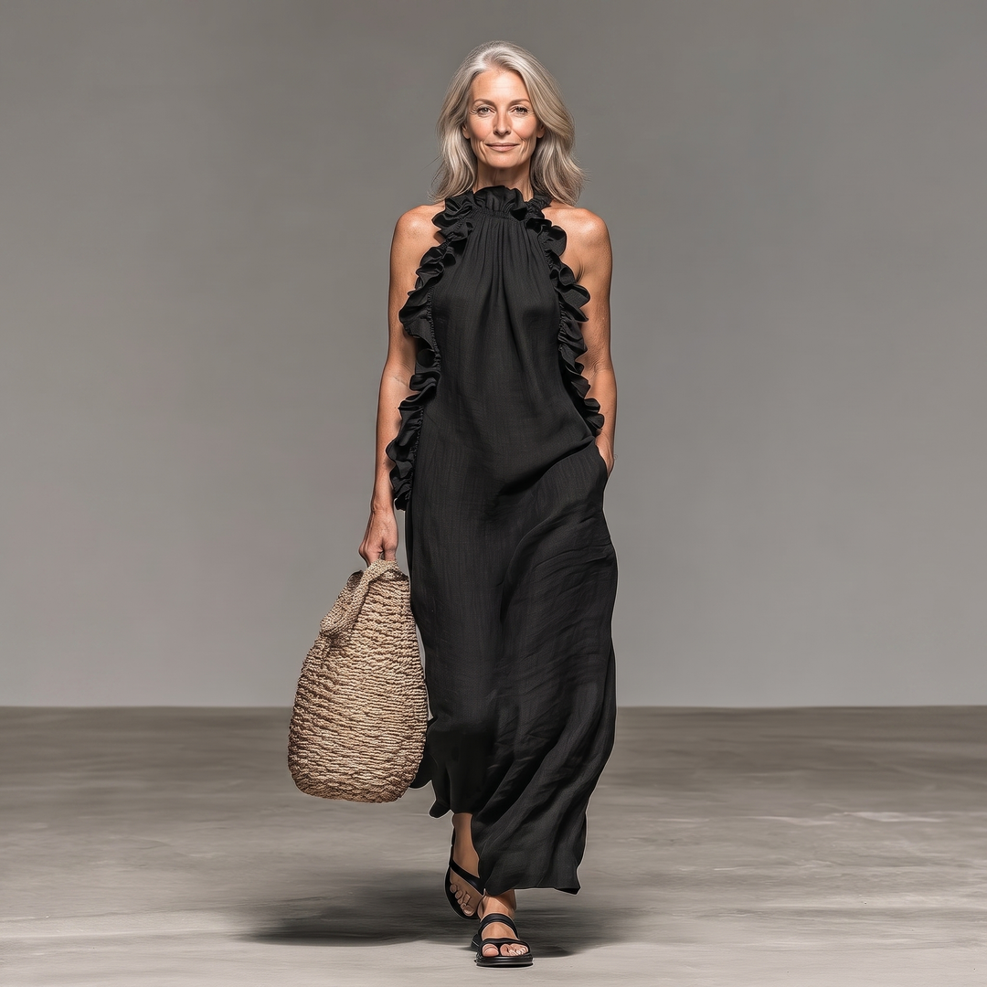Lua | Robe maxi avec poches