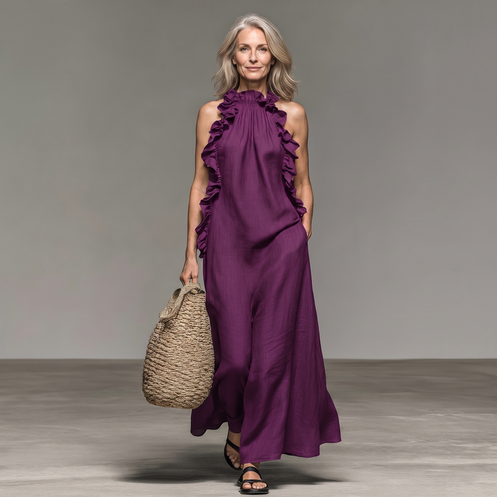Lua | Robe maxi avec poches