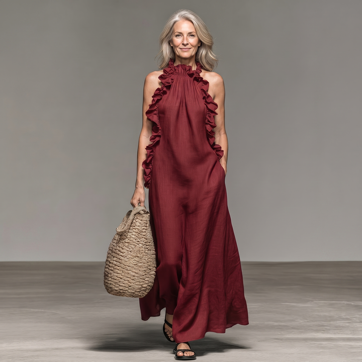 Lua | Robe maxi avec poches