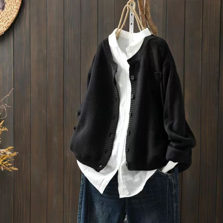 MAISON LUMIÈRE | Cardigan Maille Texturée Ample Brigitte