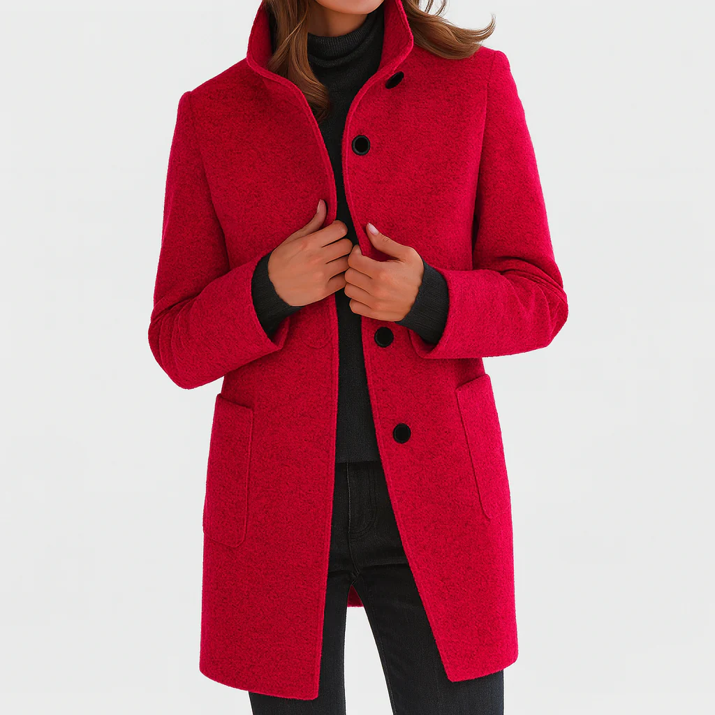 Éléonore | Manteau en laine à coupe midi
