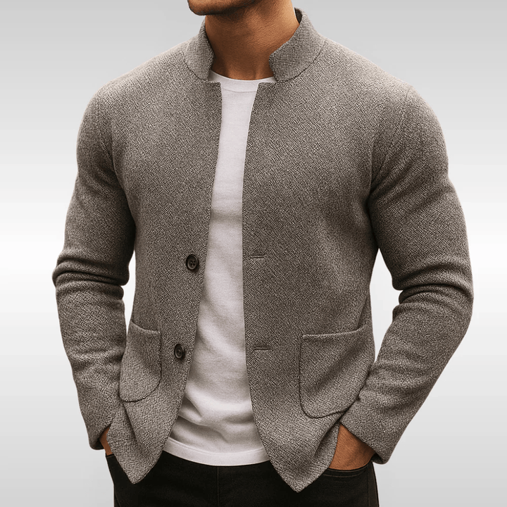 MAISON LUMIÈRE | GILET EN MAILLE TEXTURÉE POUR HOMME